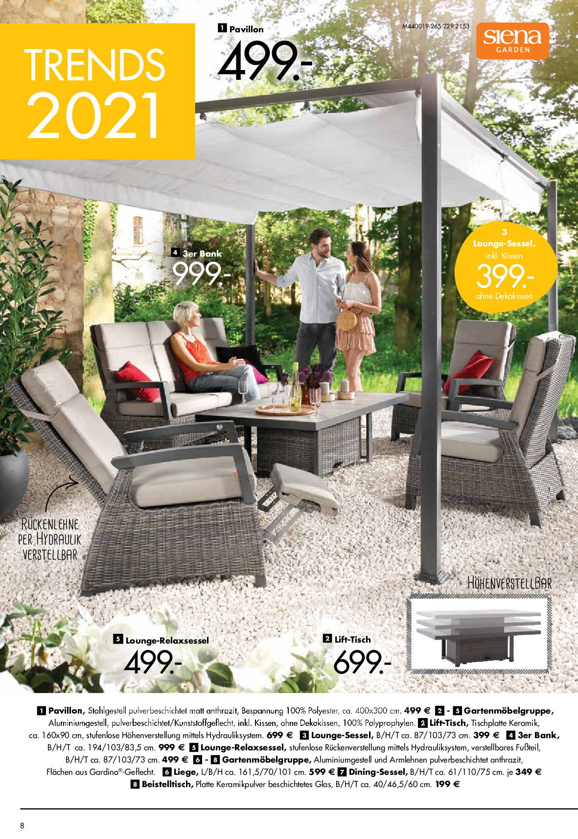 Heim & Garten 2021 Möbel Steffens